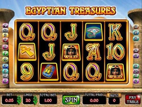 Egyptian Treasures Game Logo