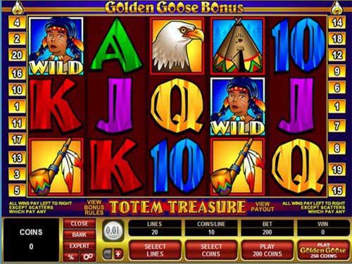 Golden Goose - Totem Treasure Game Logo