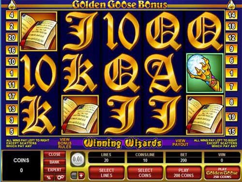 Golden Goose - Winning Wizards Game Logo