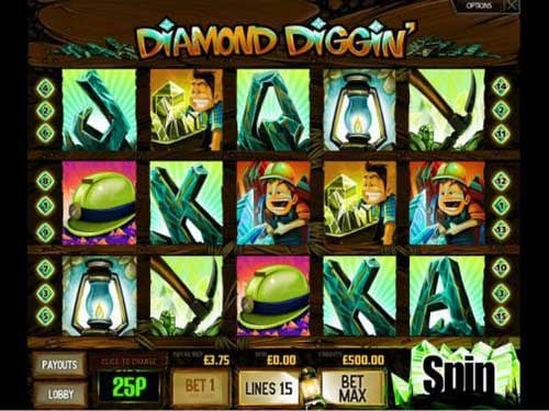 Diamond Diggin' Game Logo