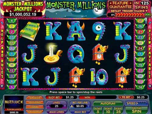 Monster Millions Game Logo