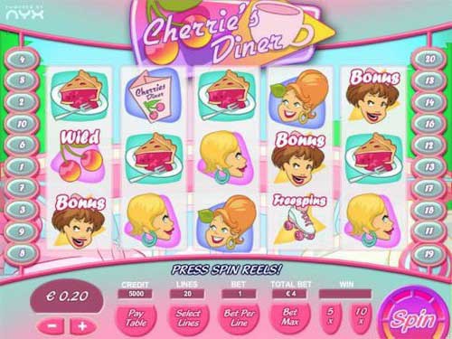 Cherries Diner Game Logo