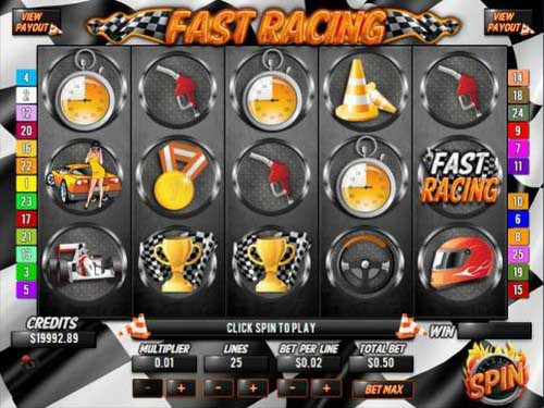 Fast Racing Game Logo