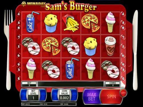 Sam's Burger Game Logo